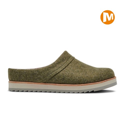 Dámské Clogs Merrell Juno Clog Wool Olivy Zelené (CZ. ZWNGF)